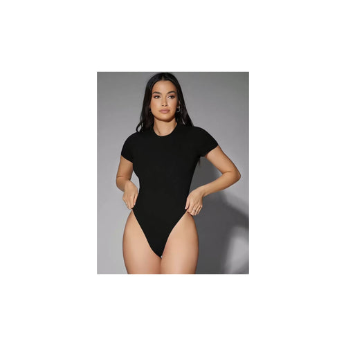 Body manga corta cuello redondo