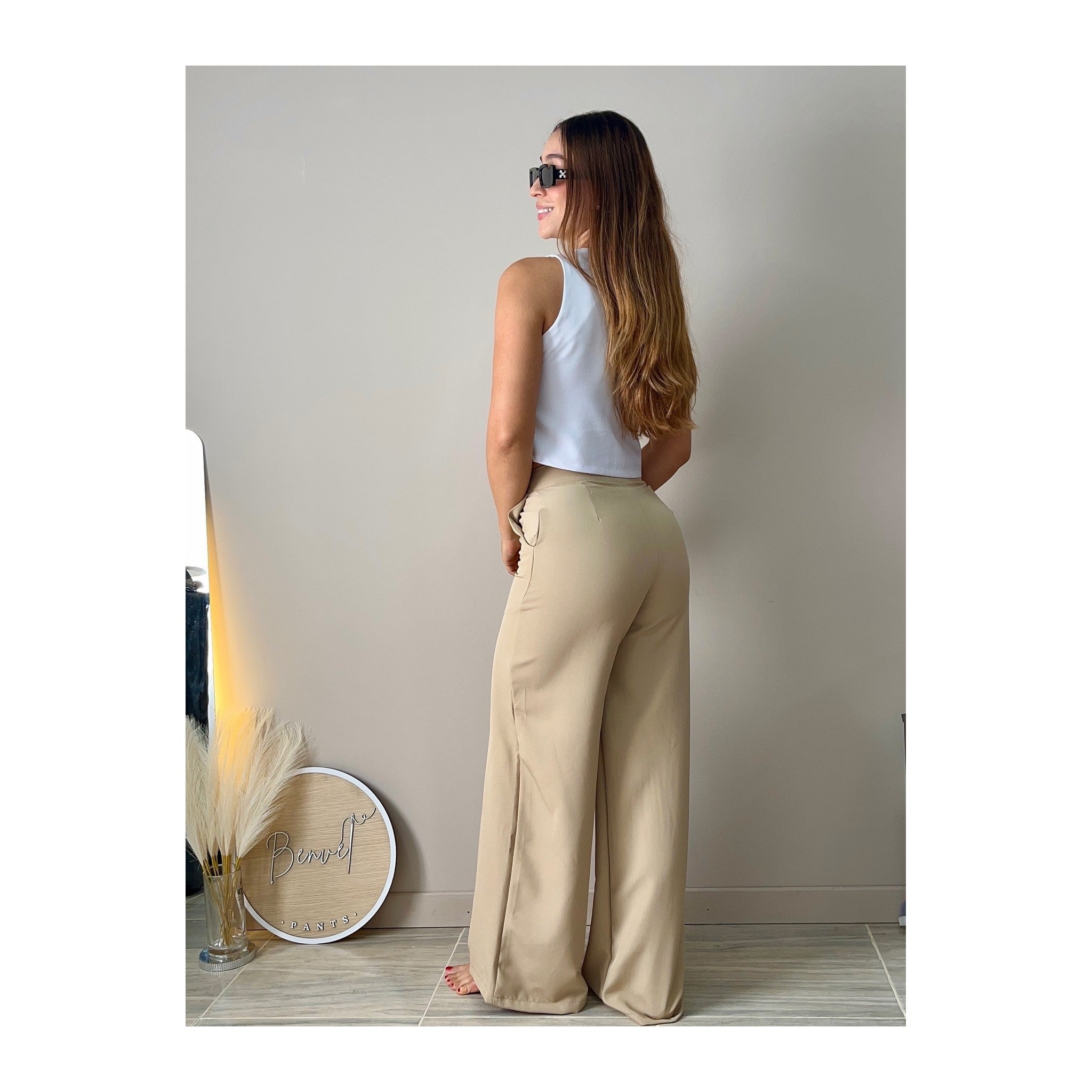 Pantalon sastre pierna ancha