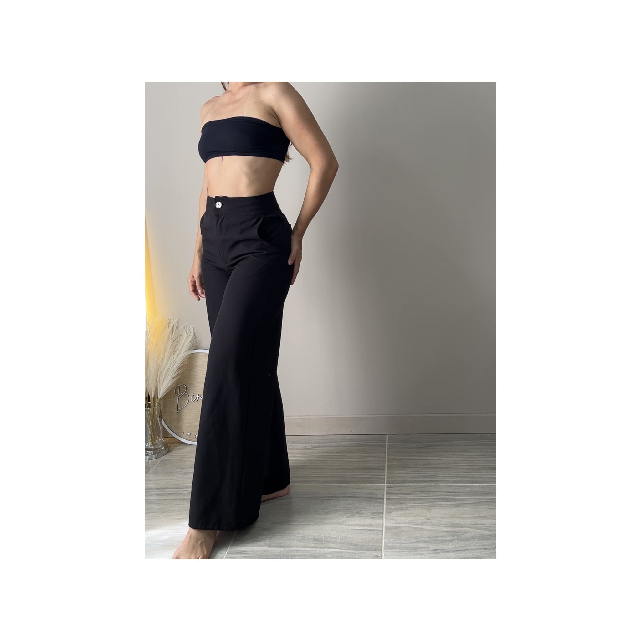 Pantalon sastre pierna ancha