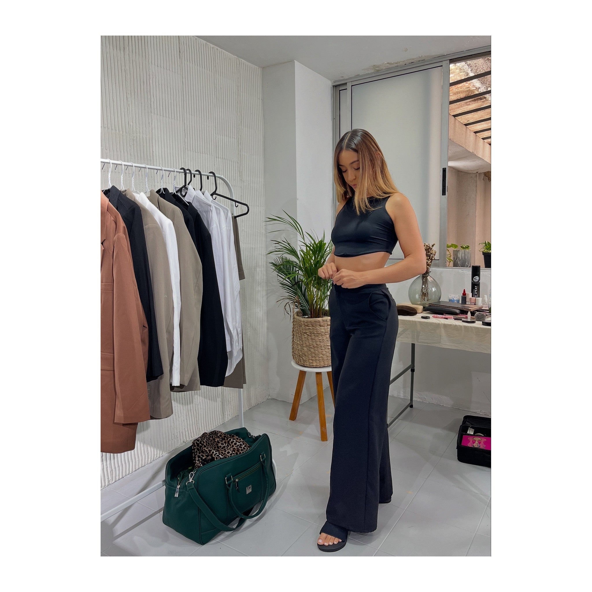 Pantalon sastre pierna ancha